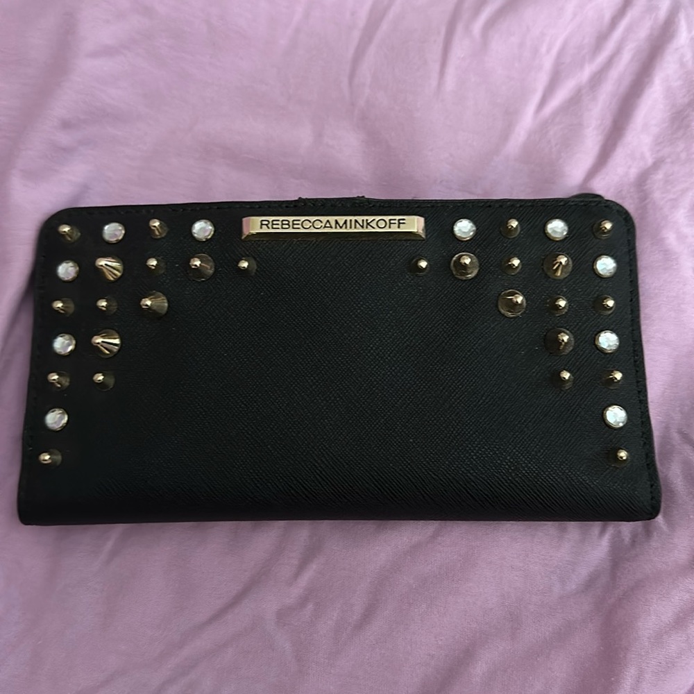 Black Studded & Embelished Rebecca Minkoff Wallet